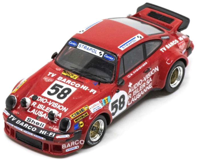 Porsche 934 #58 ZBINDEN/CHENEVIERE/BUHRER 24H LE MANS 1976 rød 1:43