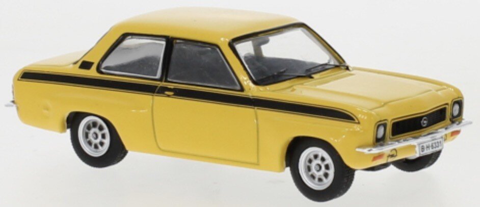 Opel ASCONA A TUNING 1973 gul/sort 1:43 fra Ixo Model