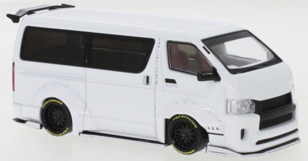 Toyota HIACE WIDEBODY 2018 hvid metallic 1:43