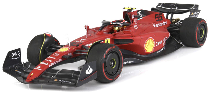 FERRARI F1-75 TEAM SCUDERIA FERRARI N 55 2nd BAHRAIN GP 2022 CARLOS SAINZ RED 1:18