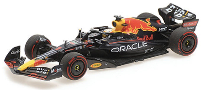 RED BULL F1 RB18 TEAM ORACLE RED BULL RACING N 1 WINNER SPANISH GP WORLD CHAMPION 2022 MAX VERSTAPPEN MATT BLUE YELLOW RED 1:43