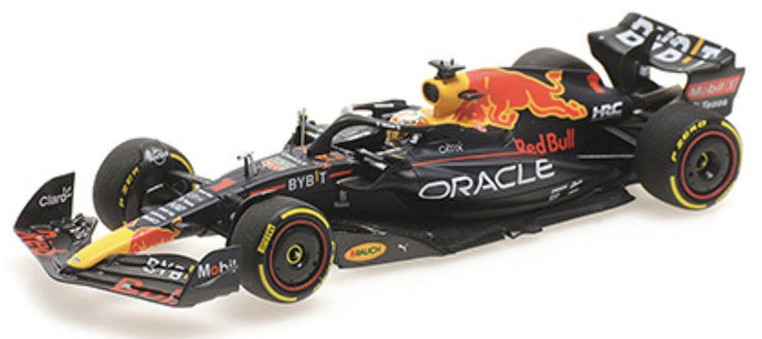RED BULL F1 RB18 TEAM ORACLE RED BULL RACING N 1 WORLD CHAMPION WINNER AZERBAIJAN GP 2022 MAX VERSTAPPEN MATT BLUE YELLOW RED 1:43