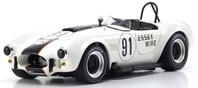 FORD USA SHELBY COBRA 427 S/C SPIDER ESSEX WIRE N 91 500km BRIDGEHAMPTON 1965 S.SCOTT WHITE 1:18