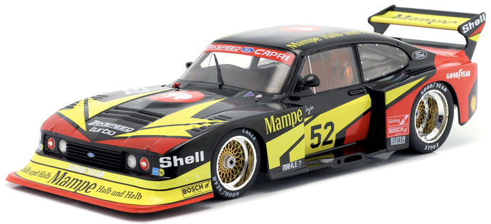 FORD ENGLAND CAPRI TURBO ZAKSPEED Gr.5 MAMPE N 52 DRM 1978 HANS HEYER BLACK YELLOW RED 1:18