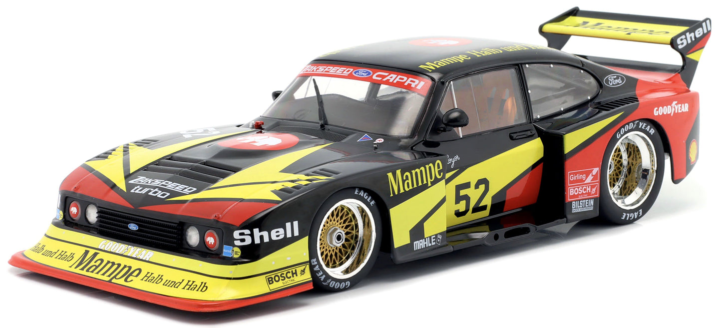FORD ENGLAND CAPRI TURBO ZAKSPEED Gr.5 MAMPE N 52 DRM 1978 HANS HEYER BLACK YELLOW RED 1:18