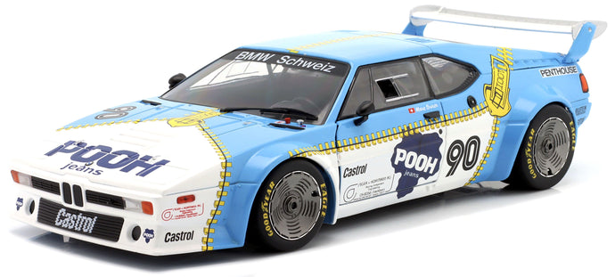 BMW M1 PROCAR #90 MARC SURER - M1 PROCAR SERIE 1980 lys blå/hvid/gul 1:18
