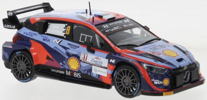 Hyundai i20 N RALLY1 #8 TANAK/JARVEOJA WRC RALLY CROATIA 2022 blå/rød 1:43