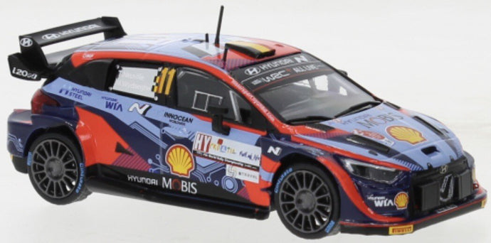 Hyundai i20 N RALLY1 #11 NEUVILLE/WYDAEGHE WRC RALLY CROATIA 2022 blå/rød 1:43