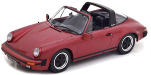 PORSCHE 911 SC TARGA 1983 - WITH EXTRA HARD-TOP RED MET 1:18