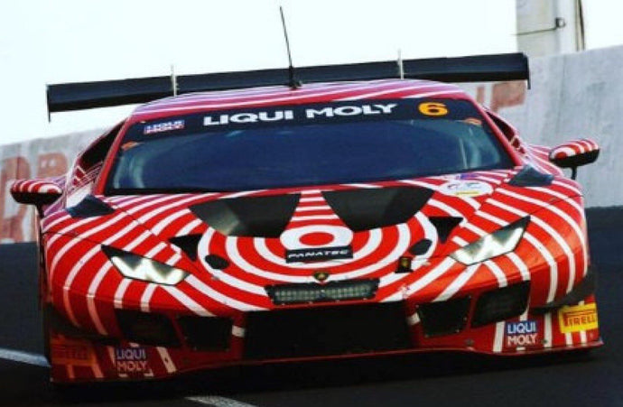 Lamborghini HURACAN GT3 EVO #6 D'ALBERTO/WALL/DIETZ/DENYER 5th 12H BATHURST 2022 rød/hvid 1:43