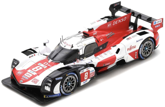Toyota GT010 HYBRID #8 BUEMI/HIRAKAWA/HARTLEY WINNER 24H LE MANS 2022 hvid/rød/sort 1:43