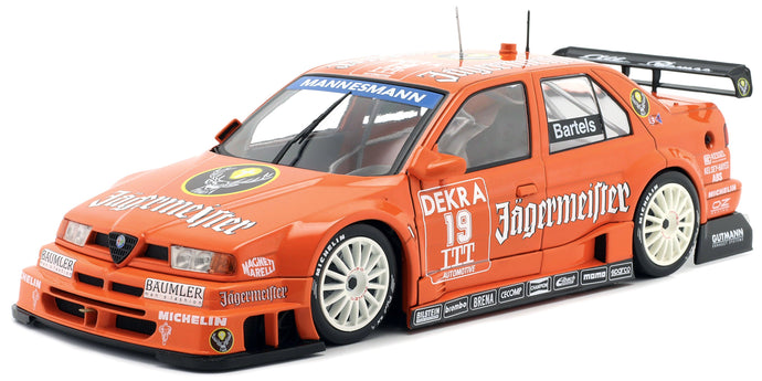 ALFA ROMEO 155 V6 TI JAGERMEISTER RACING N 19 DTM ITC 1995 MICHAEL BARTELES ORANGE 1:18