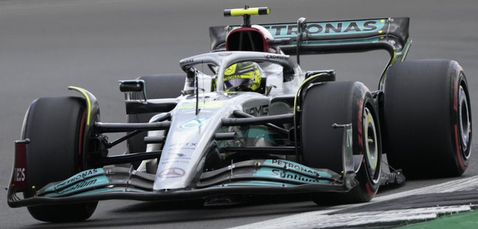 MERCEDES GP F1 W13E TEAM MERCEDES-AMG PETRONAS F1 N 44 3rd SILVERSTONE BRITISH GP 2022 LEWIS HAMILTON SILVER GREEN 1:43