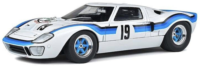 FORD USA GT40 MKI N 19 ANGOLA CHAMPIONSHIP 1973 WHITE 2 TONE BLUE 1:18