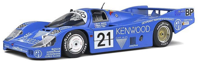 PORSCHE 956LH TEAM PORSCHE KREMER RACING N 21 3rd 24h LE MANS 1983 M.ANDRETTI - M.ANDRETTI - P.ALLIOT BLUE WHITE 1:18