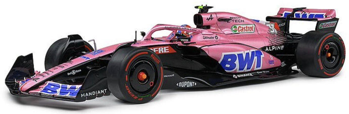 BWT ALPINE F1 TEAM A522 #31 ESTEBAN OCON SAUDI ARABIEN GP 2022 lyserød/sort/blå 1:18
