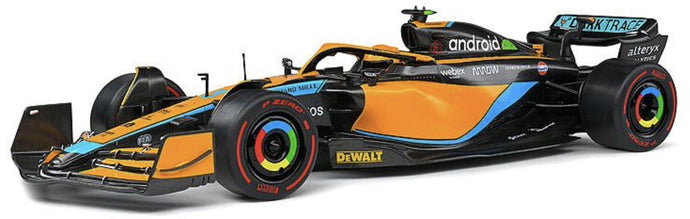 McLAREN F1 MCL36 TEAM MCLAREN N 3 AUSTRALIAN GP 2022 DANIEL RICCIARDO ORANGE LIGHT BLUE 1:18