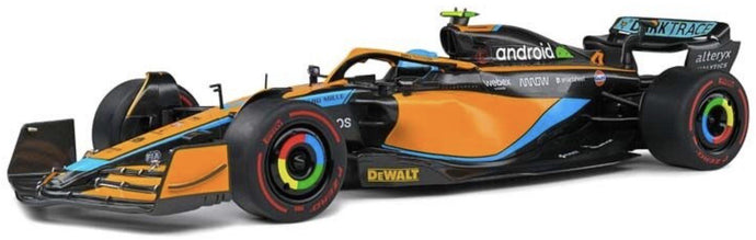 McLAREN F1 MCL36 TEAM MCLAREN N 4 3rd EMILIA ROMAGNA ITALY GP 2022 LANDO NORRIS ORANGE LIGHT BLUE 1:18
