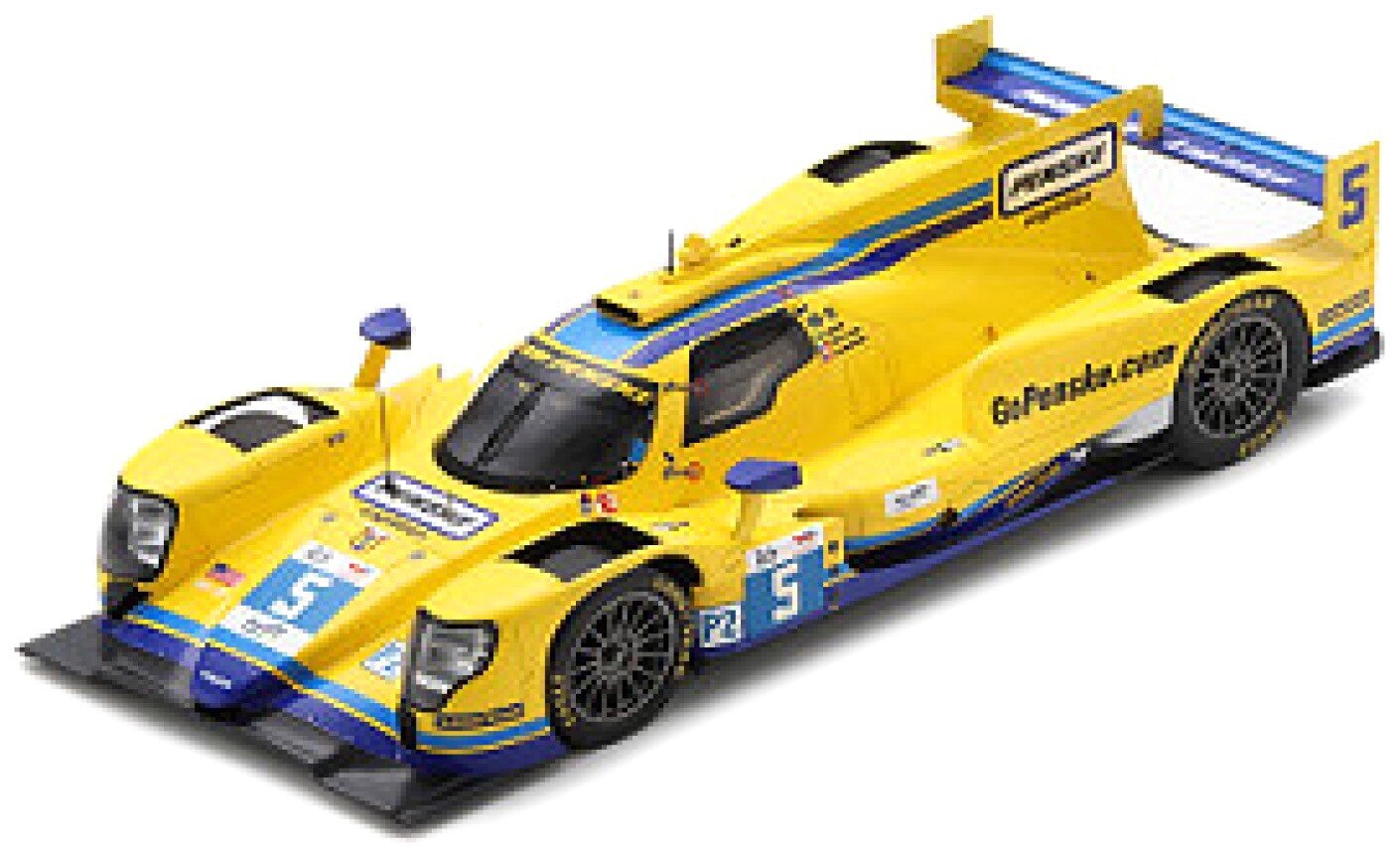 Oreca 07 - GIBSON #5 CAMERON/COLLARD/NASR 9th 24H LE MANS 2022 gul/blå 1:18