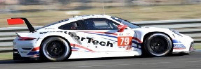 Porsche 911 RSR-19 #79 MAcNEIL/ANDLAUER/MERRILL 2nd LMGTE AM 24H LE MANS 2022 hvid/rød/blå 1:18