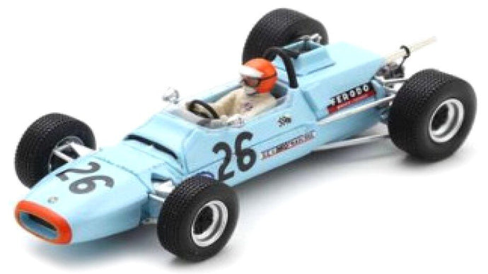 Matra MS5 #26 JEAN-PIERRE JABOUILLE VAINQUEUR MONTIHERY F3 1968 lys blå/orange 1:43
