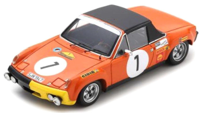 Porsche 914/6 #1 LARROUSSE/KARKO/HALDI WINNER MARATON DE LA ROUTE 1970 orange/sort/gul 1:43