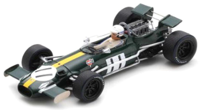 Brabham BT26A #11 JACK BRABHAM 6th DUTCH GP ZANDVOORT 1969 mørk grøn/gul 1:43
