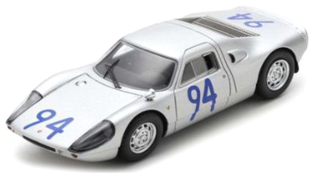 PORSCHE 904 GTS N 94 5th TARGA FLORIO 1965 A.PUCCI - G.KLASS SILVER 1:43