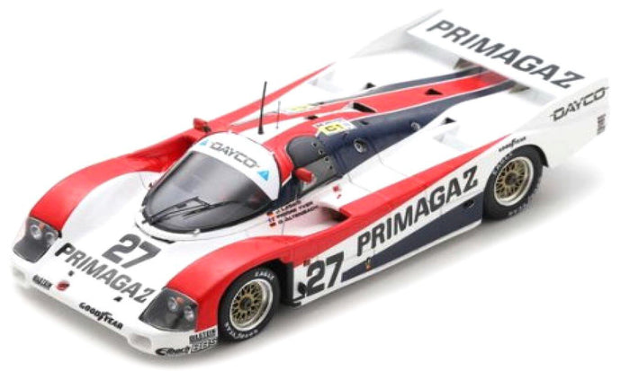 Porsche 962 C #27 YVER/LASSIG/ALTENBACH 9th 24H LE MANS 1990 hvid/rød/blå 1:43