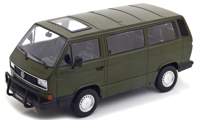 VOLKSWAGEN T3 MINIBUS SYNCRO 1987 MATT OLIVE 1:18