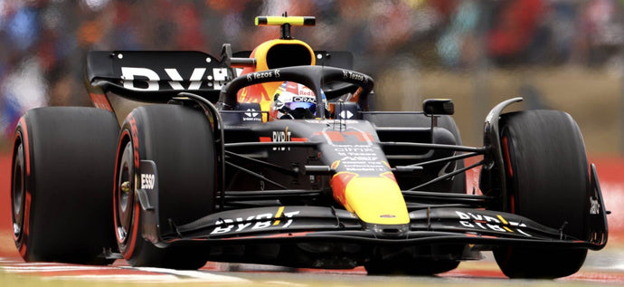 RED BULL F1 RB18 TEAM ORACLE RED BULL RACING N 11 HUNGARIAN GP 2022 SERGIO PEREZ MATT BLUE YELLOW RED 1:43