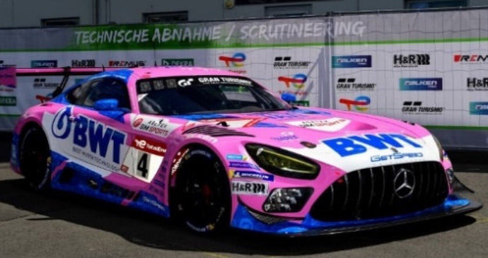 MERCEDES-AMG GT3 #4 ENGEL/GOUNON/JUNCADELLA 3rd 24H NURBURGRING 2022 lyserød/hvid/blå 1:18