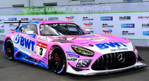 MERCEDES-AMG GT3 #3 CHRISTODOULOU/GOTZ/SCHILLER 2nd 24H NURBURGRING 2022 lyserød/hvid/blå 1:43