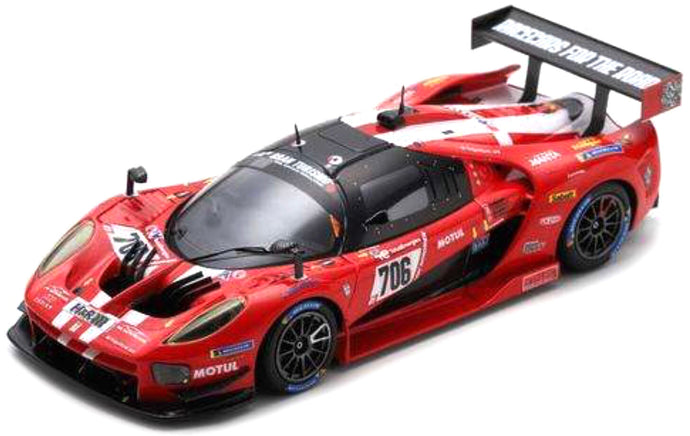 Scg 004c #706 MUTSCH/FERNANDEZ LASER/MAILLEUX/WESTBROOK WINNER SP-X CLASS 24H NURBURGRING 2022 rød/sort/hvid 1:43