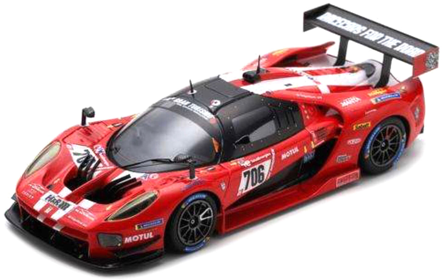 Scg 004c #706 MUTSCH/FERNANDEZ LASER/MAILLEUX/WESTBROOK WINNER SP-X CLASS 24H NURBURGRING 2022 rød/sort/hvid 1:43