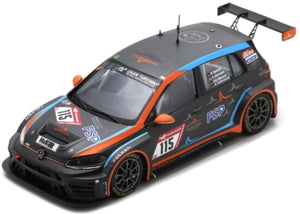 VW GOLF GTI TCR - SR #115 GOROYAN/SPEICH/MEURER/HALLMANNS 24H NURBURGRING 2022 grå/orange/blå 1:43