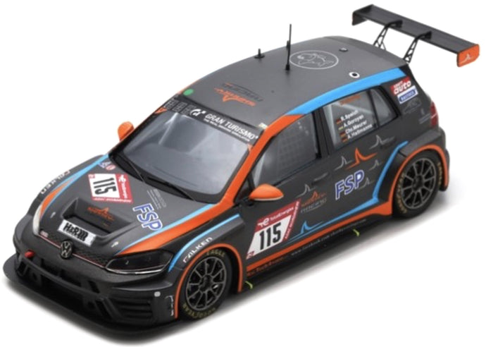 VW GOLF GTI TCR - SR #115 GOROYAN/SPEICH/MEURER/HALLMANNS 24H NURBURGRING 2022 grå/orange/blå 1:43