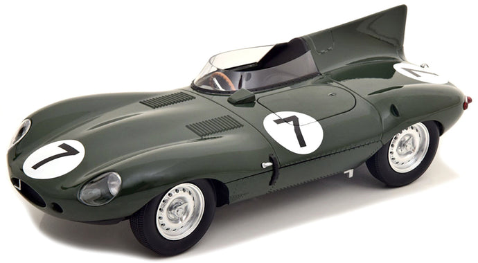 JAGUAR D-TYPE TEAM JAGUAR CARS LTD N 7 24h LE MANS 1955 D.HAMILTON - T.ROLT BRITISH RACING GREEN 1:18