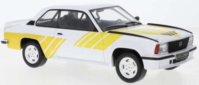 OPEL ASCONA B 400 1982 WHITE/YELLOW 1:18n