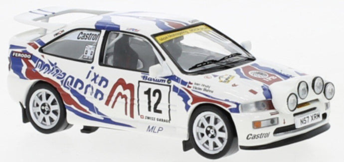 Ford ESCORT RS COSWORTH #12 BLAHNA/HRUBY RALLY BOHEMIA 1997 hvid/blå/rød 1:43