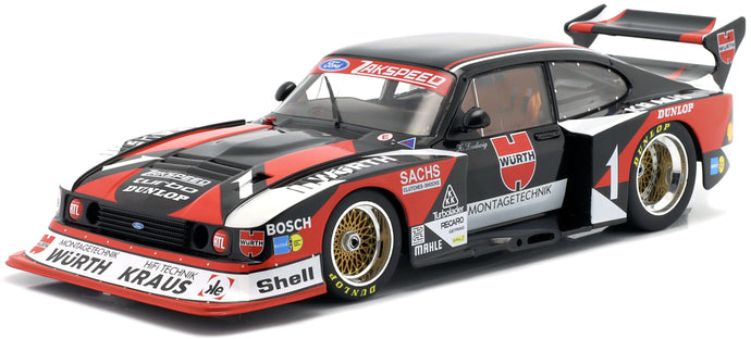 Ford CAPRI TURBO GRUPPE 5 ZAKSPEED #1 KLAUS LUDWIG DRM 1980 sort/rød/hvid 1:18
