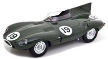 Indlæs billede til gallerivisning JAGUAR D-TYPE B.S.CUNNINGHAM TEAM N 19 WINNER 12h SEBRING 1955 HAWTHORN - WALTERS BRITISH RACING GREEN 1:18