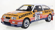 Indlæs billede til gallerivisning Ford SIERRA RS COSWORTH #33 BROOKES/WILSON RALLYE RAC LOMBARD 1989 orange/rød/hvid/blå 1:18