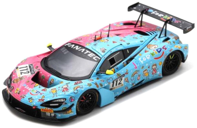 Mclaren 720S GT3 #112 BLAZEK/OSBORNE/KRUPINSKI 1000KM CIRCUIT PAUL RICARD 2022 blå/lyserød 1:43