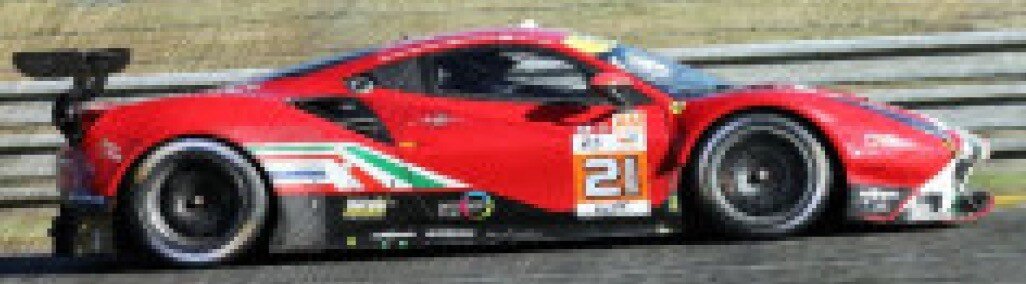 FERRARI 488 GTE EVO 3.9L TURBO V8 TEAM AF CORSE N 21 24h LE MANS 2022 S.MANN - C.ULRICH - T.VILANDER RED 1:43