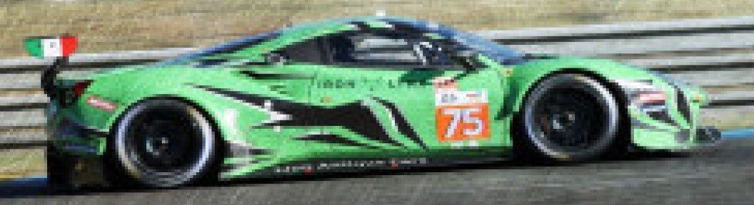 Ferrari 488 GTE EVO #75 EHRET/HOOK/VARRONE 24H LE MANS 2022 grøn/sort 1:43