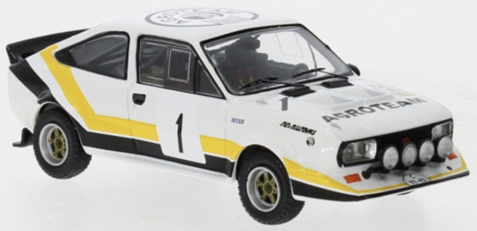 Skoda MTX 160 RS #1 BLAHNA/SCHOVANEK RALLY SUMAVA 1984 hvid/sort/gul 1:43