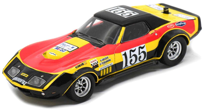 CHEVROLET CORVETTE C3 N 155 TOUR DE FRANCE 1970 H.GREDER - J.C.PERRAMOND RED YELLOW BLACK 1:43