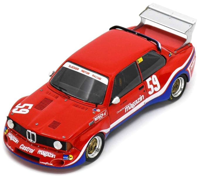 BMW 320 TURBO #59 KARL-HEINZ BECKER Gr5 DRM NURBURGRING SUPERSPRINT 1978 rød/hvid/blå 1:43