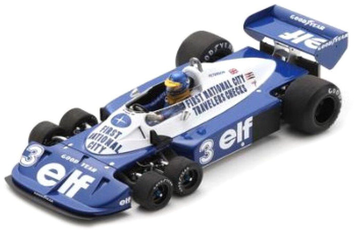 Tyrrel P34 #3 RONNIE PETERSON GERMAN GP 1977 blå/hvid 1:18